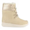 Après-ski BEIGE Femme Motif Uni Lacets