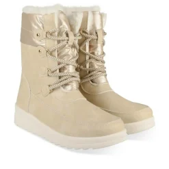 Après-ski BEIGE Femme Motif Uni Lacets