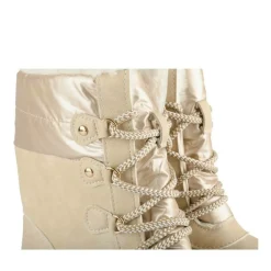 Après-ski BEIGE Femme Motif Uni Lacets