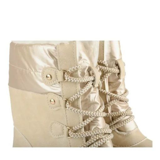 Après-ski BEIGE Femme Motif Uni Lacets