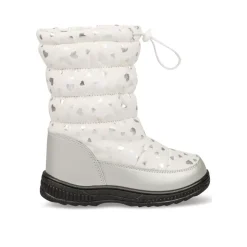 Après-ski BLANC Fille Motif Coeurs Fermeture éclair
