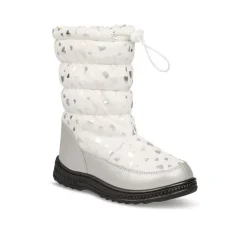 Après-ski BLANC Fille Motif Coeurs Fermeture éclair