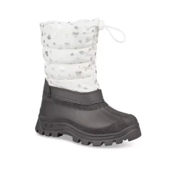 Après-ski BLANC Fille Motif Coeurs Fermeture éclair