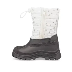 Après-ski BLANC Fille Motif Coeurs Fermeture éclair