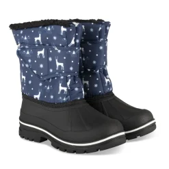 Après-ski BLEU Garçon Motif Animal Lacets