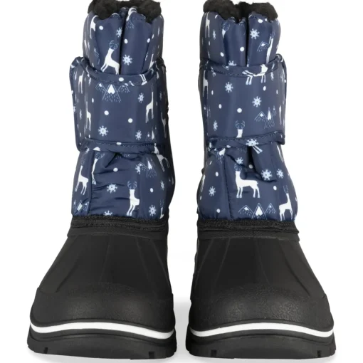 Après-ski BLEU Garçon Motif Animal Lacets