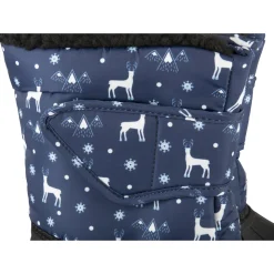 Après-ski BLEU Garçon Motif Animal Lacets