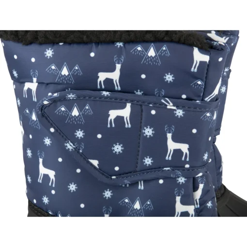 Après-ski BLEU Garçon Motif Animal Lacets