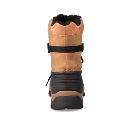 Après-ski MARRON Garçon Motif Uni Lacets