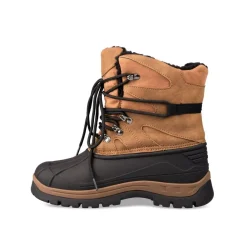 Après-ski MARRON Garçon Motif Uni Lacets