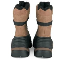 Après-ski MARRON Garçon Motif Uni Lacets