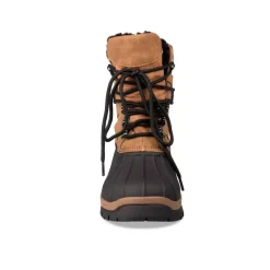 Après-ski MARRON Garçon Motif Uni Lacets
