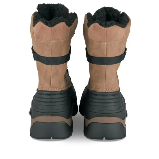Après-ski MARRON Homme Motif Uni Lacets