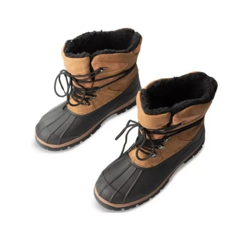 Après-ski MARRON Homme Motif Uni Lacets