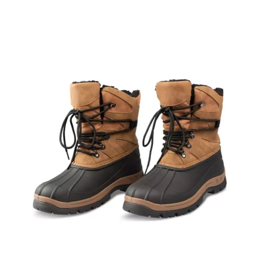 Après-ski MARRON Homme Motif Uni Lacets