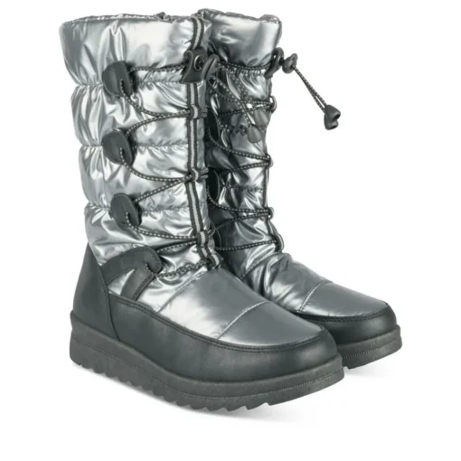 Après-ski METALLISE Femme Motif Uni Lacets