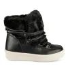 Après-ski NOIR Femme Motif Uni Lacets