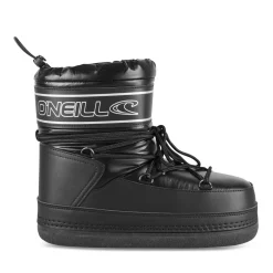 Après-ski NOIR Femme Motif Uni Lacets