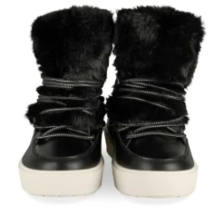 Après-ski NOIR Femme Motif Uni Lacets