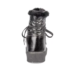 Après-ski NOIR Femme Motif Uni Lacets