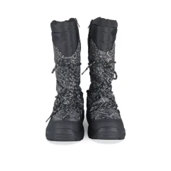 Après-ski NOIR Femme Motif Uni Lacets