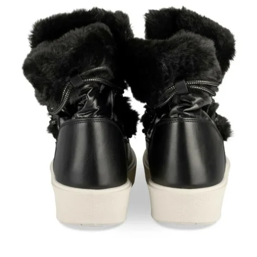 Après-ski NOIR Femme Motif Uni Lacets