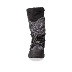 Après-ski NOIR Femme Motif Uni Lacets