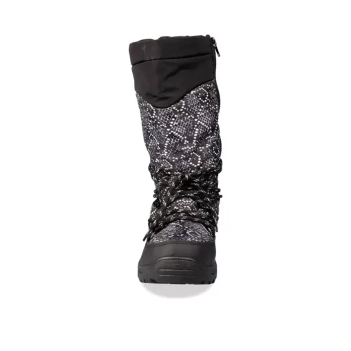 Après-ski NOIR Femme Motif Uni Lacets