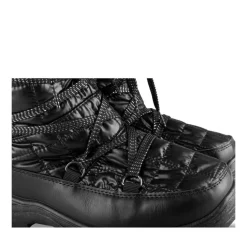 Après-ski NOIR Femme Motif Uni Lacets