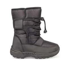 Après-ski NOIR Garçon Motif Uni Fermeture éclair