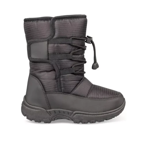 Après-ski NOIR Garçon Motif Uni Fermeture éclair