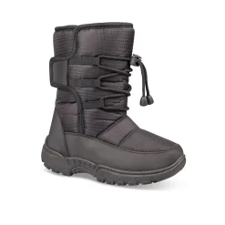 Après-ski NOIR Garçon Motif Uni Fermeture éclair