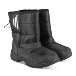 Après-ski NOIR Garçon Motif Uni Scratch