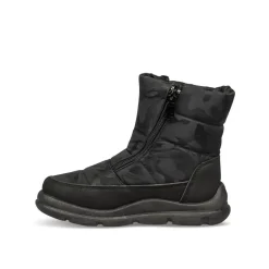 Après-ski NOIR Garçon Motif Camouflage Fermeture éclair