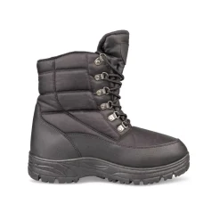 Après-ski NOIR Homme Motif Uni Lacets