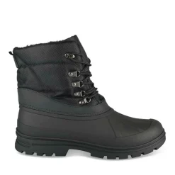 Après-ski NOIR Homme Motif Uni Lacets