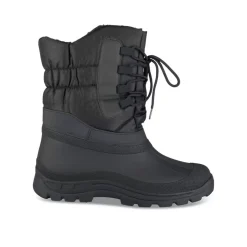 Après-ski NOIR Homme Motif Uni Lacets