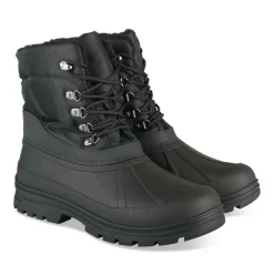 Après-ski NOIR Homme Motif Uni Lacets