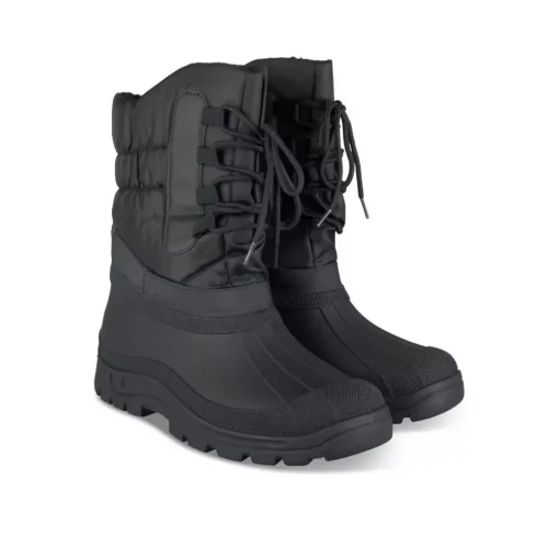 Après-ski NOIR Homme Motif Uni Lacets