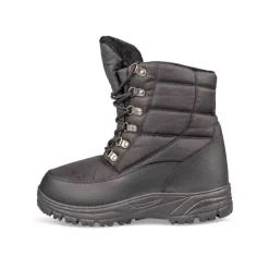 Après-ski NOIR Homme Motif Uni Lacets