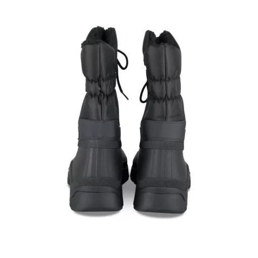 Après-ski NOIR Homme Motif Uni Lacets