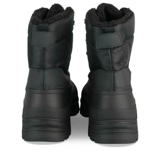 Après-ski NOIR Homme Motif Uni Lacets