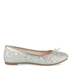 Ballerines ARGENT Fille Motif Paillettes A Enfiler