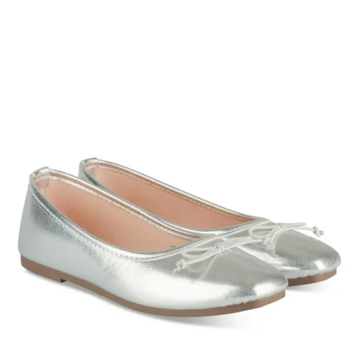 Ballerines ARGENT Fille Motif Iridescent A Enfiler