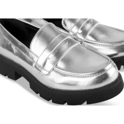 Ballerines ARGENT Fille Motif Uni A Enfiler