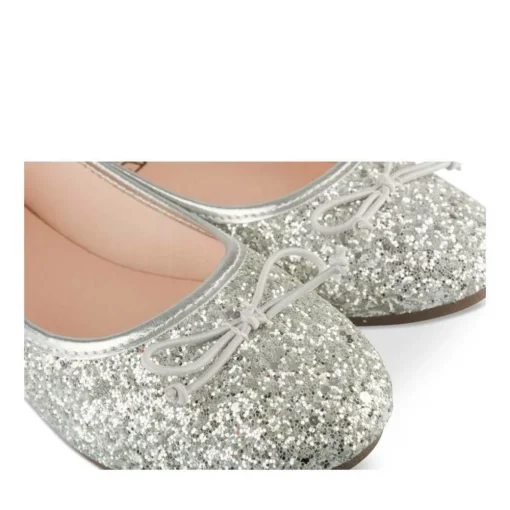 Ballerines ARGENT Fille Motif Paillettes A Enfiler