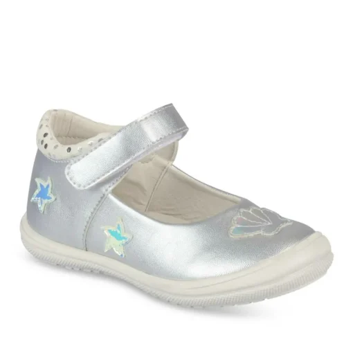 Ballerines Babies ARGENT Fille Scratch