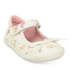 Ballerines Babies BLANC Fille Scratch
