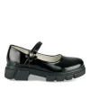 Ballerines Babies NOIR Fille Motif Vernis Scratch