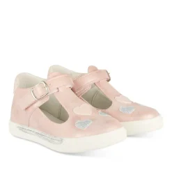 Ballerines Babies ROSE Fille Motif Coeurs Scratch